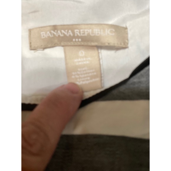 Banana Republic Gray Striped Sleeveless Dress Size 0 Career Party - Picture 4 of 4